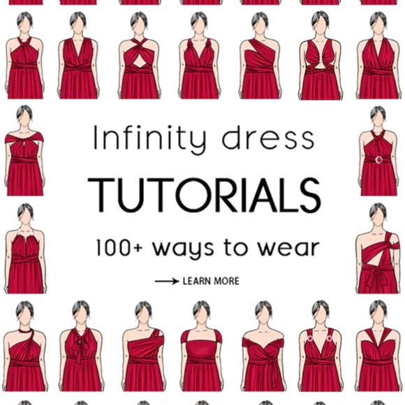 Multiway Convertible Infinity Dress Size Medium - Picture 3 of 12